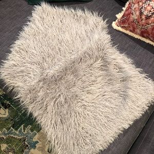 Gray Fur Pillow Covers